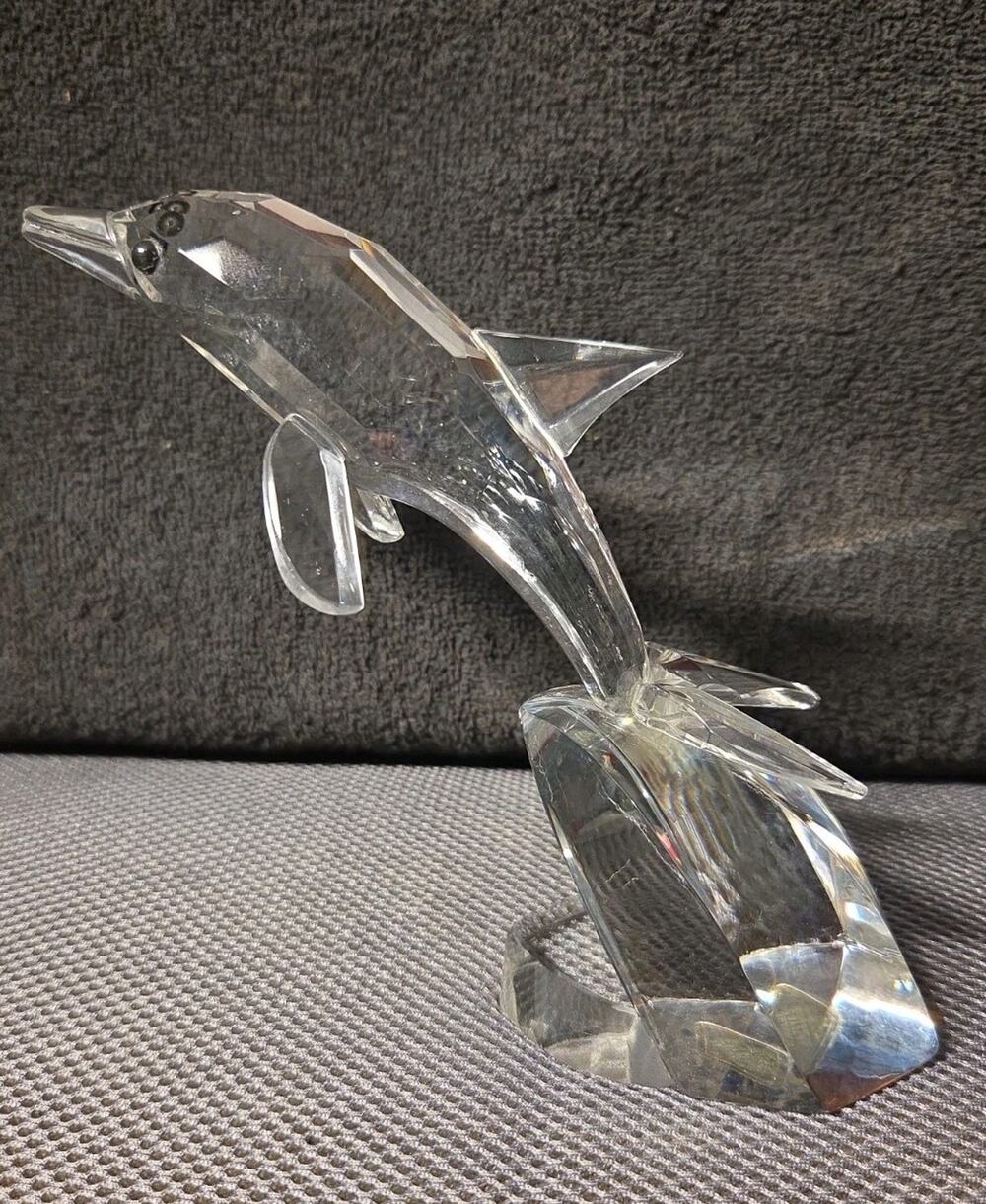 Shannon Crystal Dolphin Figurine 6 In Tall